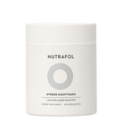 Nutrafol - Stress Adaptogen white bottle with twist top.